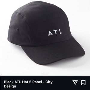 Black ATL 5-panel Cap